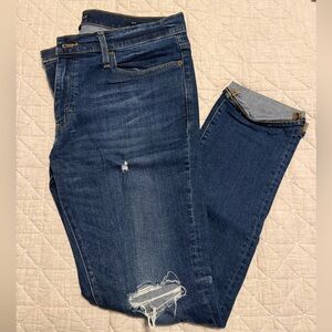 Men's Blue Distressed Jeans